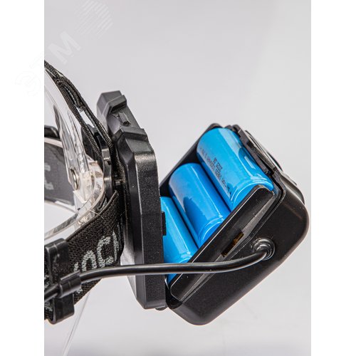 Фонарь налобный аккумуляторный 10Вт LED/ Laser LED/ Li-ion 18650 3x1200mAh/алюм./ USB Type-C - фото 8