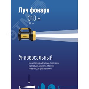 Фонарь-прожектор аккумуляторный , 5W LED + 20x0,5 W LED, аккум. 4V 2Ah, 300Lm - 6 часов, 380Lm - 3 часа, - фото 4