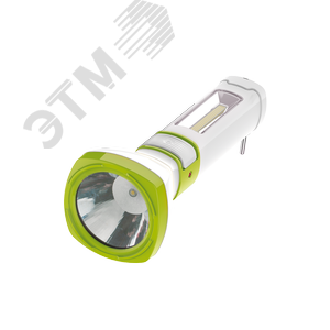 Фонарь ручной аккумуляторный 5W LED + 2W COB LED, аккум. 4V 1,2 Ah, 270Lm - 3 часов, 200 Lm - 6 часов