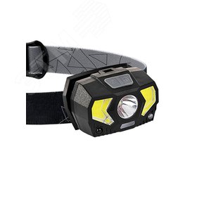 Фонарь налобный, 3W, 3 батарейки ААА, 140Lm - фото 2