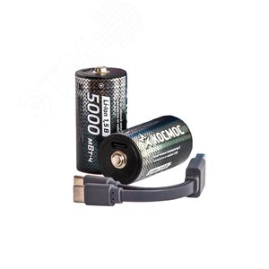 Изображение товара Аккумулятор C Li-ion 3300мАч 2 шт в на блистере (шт)