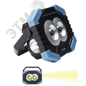 Изображение товара Фонарь светильник рабочая серия 4Вт COBLED+1ВтLED/2 линзы/3xAA/корпус ABS-пластик, КОСМОС (шт)