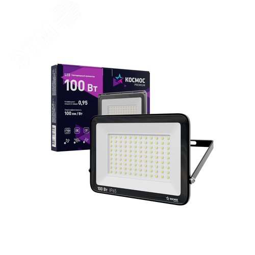 Прожектор светодиодный PREMIUM 100 Вт, 10000 Лм, IP65, 6500К - фото 1