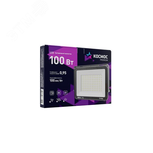 Прожектор светодиодный PREMIUM 100 Вт, 10000 Лм, IP65, 6500К - фото 3