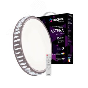 Светильник светодиодный ДБО-75 Вт настенно-потолочный управляемый ASTRA 230В 3000-6500K 6000Лм 500x100мм - фото 2