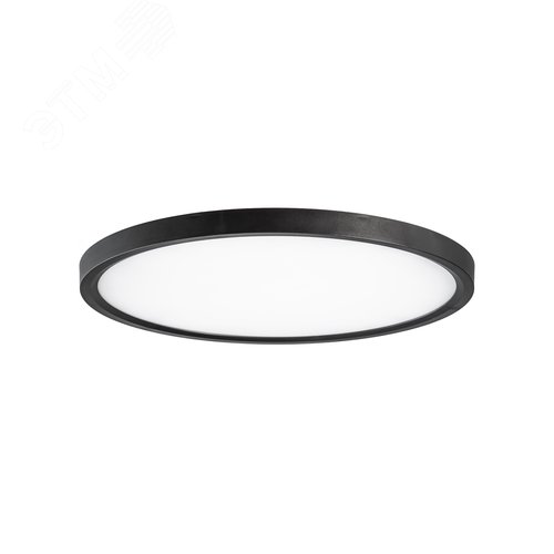 Светильник светодиодный ДБО-48 Вт настенно-потолочный SLIM BLACK 4500K 3480Лм 500x25мм - фото 3