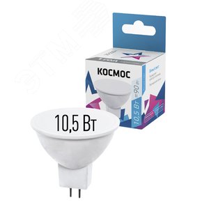 Лампа светодиодная LED 10.5W JCDR 220В GU5.3 D50x45 4500K белый 840 лм - фото 2