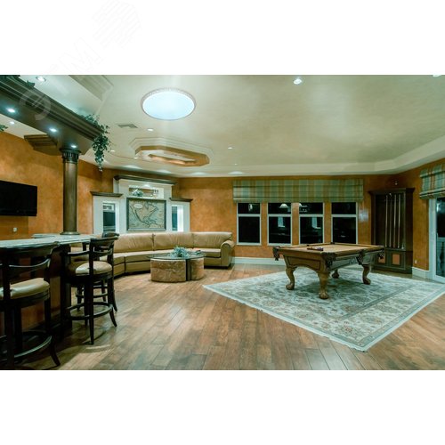 Светильник светодиодный ДБО-48 Вт настенно-потолочный MYSTERY 230В 6500K 3120Лм 390x76мм бронза - фото 3