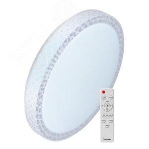 Изображение товара Светильник светодиодный ДБО-55 настенно-потолочный управляемый SAPHIR 230В 3000-6500K 4400Лм 395x95мм (шт)