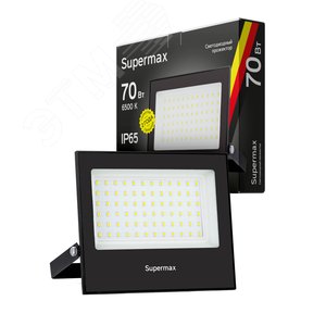 Прожектор светодиодный Supermax 70 Вт 7000 Лм IP65 6500К - фото 3