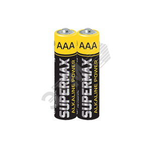 Батарейка  LR03 (ААА) 1.5V Alkaline 2S в шринке Supermax