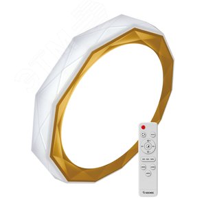 Светильник светодиодный ДБО-75 настенно-потолочный управляемый SIESTA 230В 3000-6500K 6000Лм 525x88мм - фото 1