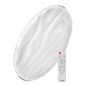 Светильник светодиодный ДБО-75 Вт настенно-потолочный управляемый WAVE 230В 3000-6500K 6000Лм 490x85мм - фото 1