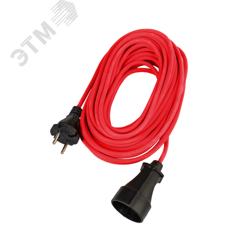 Изображение товара Удлинитель шнур 10м 1 гнездо ПВС 2*0.75 мм 10A 220В 2200Вт Россия УХ10 (шт)