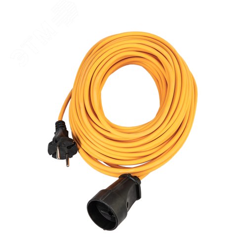 Изображение товара Удлинитель шнур 20м 1 гнездо ПВС 2*0.75 мм 10A 220В 2200Вт Россия УХ10 (шт)