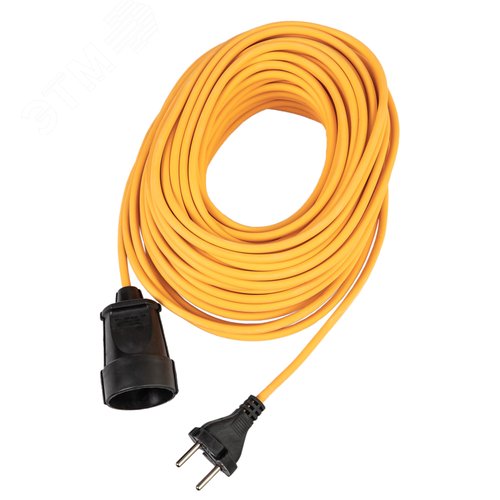 Изображение товара Удлинитель шнур 30м 1 гнездо ПВС 2*0.75 мм 10A 220В 2200Вт Россия УХ10 (шт)