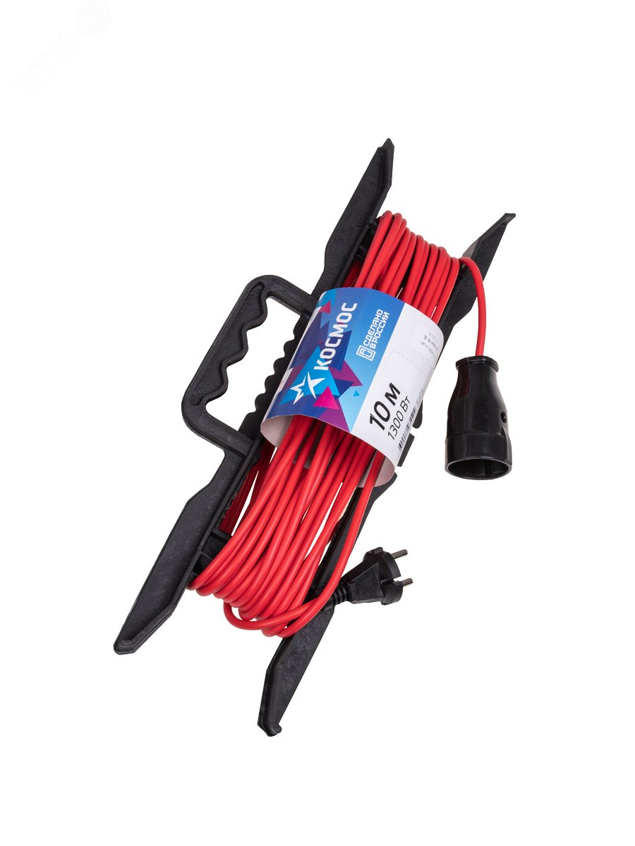 Изображение товара Удлинитель силовой рамка 6А 10м ПВС 2x0,75 без заземления IP20