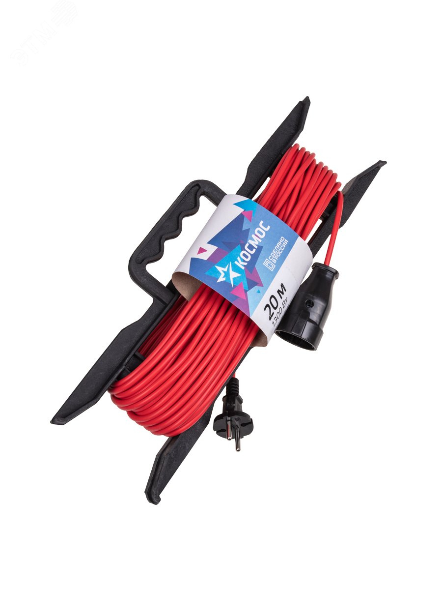 Изображение товара Удлинитель силовой рамка ПВС 2x0,75 мм 20м 6А IP20 синий