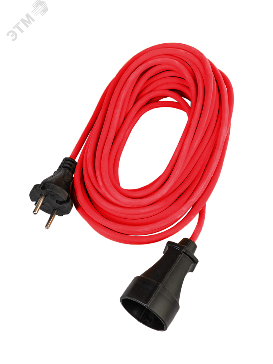 Изображение товара Удлинитель шнур 10м 1 гнездо ПВС 2*0.75 мм 10A 220В 2200Вт Россия УХ10 (шт)