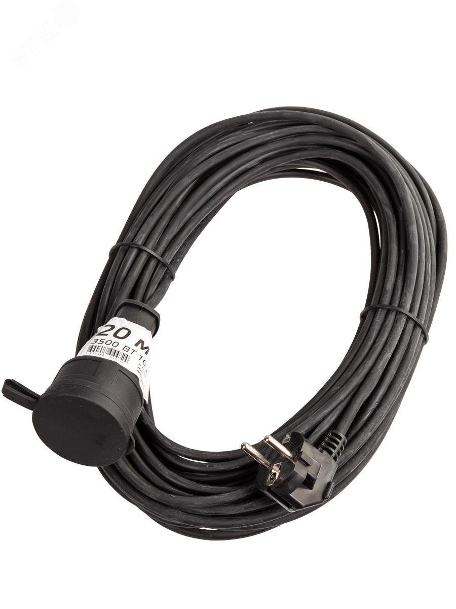 Изображение товара Удлинитель силовой 20м 1 гнездо 10А IP44 Космос