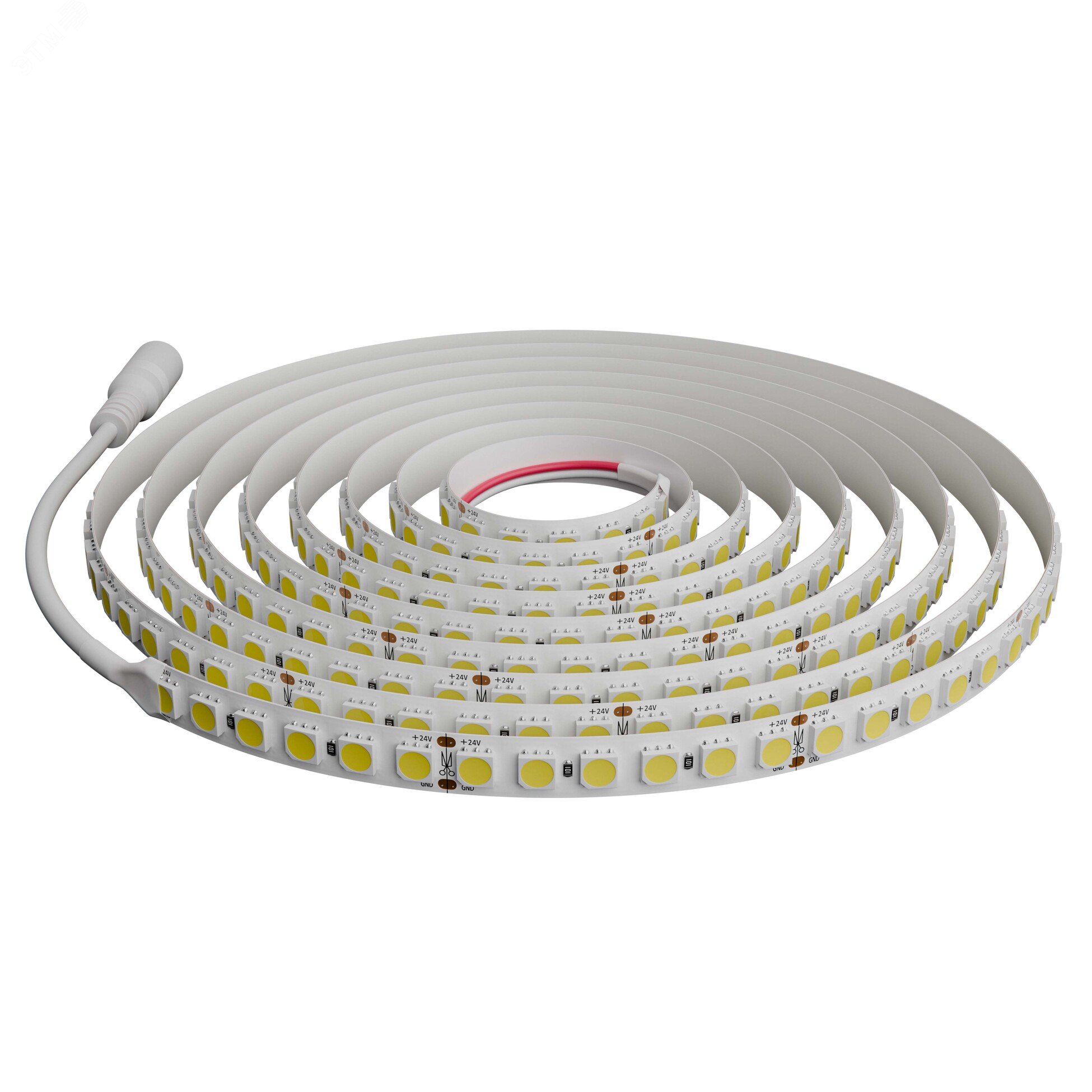 Изображение товара Светодиодная лента Apeyron 24В 16 Вт/м IP20 4000К SMD 5050, 5м для интерьера Изображение товара Светодиодная лента Apeyron 24В 16 Вт/м IP20 4000К SMD 5050, 5м для интерьера
