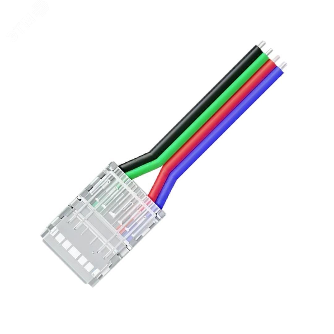 Изображение товара Коннектор прокалывающий для RGB LED COB, 4pin, 12/24 В, IP20, длина 150 мм Изображение товара Коннектор прокалывающий для RGB LED COB, 4pin, 12/24 В, IP20, длина 150 мм