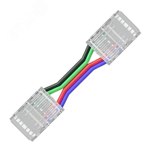 Изображение товара Коннектор прокалывающий, 4pin, для гибкого соединения RGB светодиодной ленты 10 мм, тип COB, IP20, длина провода 150 мм, 16.5х11,7х4.3 мм (шт)