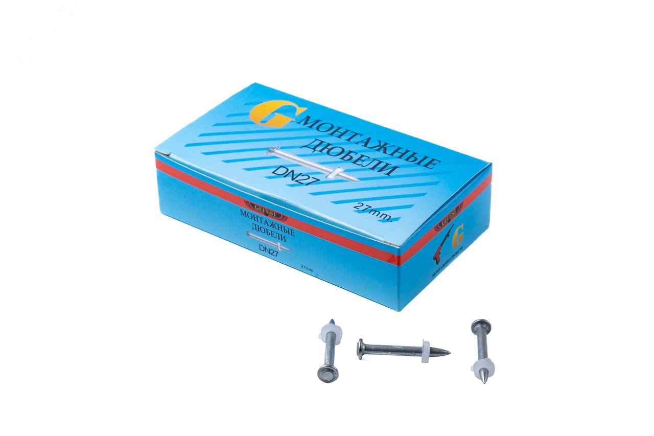 Изображение товара Дюбель-гвоздь Гефест DN27 P8 27 мм для бетона и кирпича Изображение товара Дюбель-гвоздь Гефест DN27 P8 27 мм для бетона и кирпича