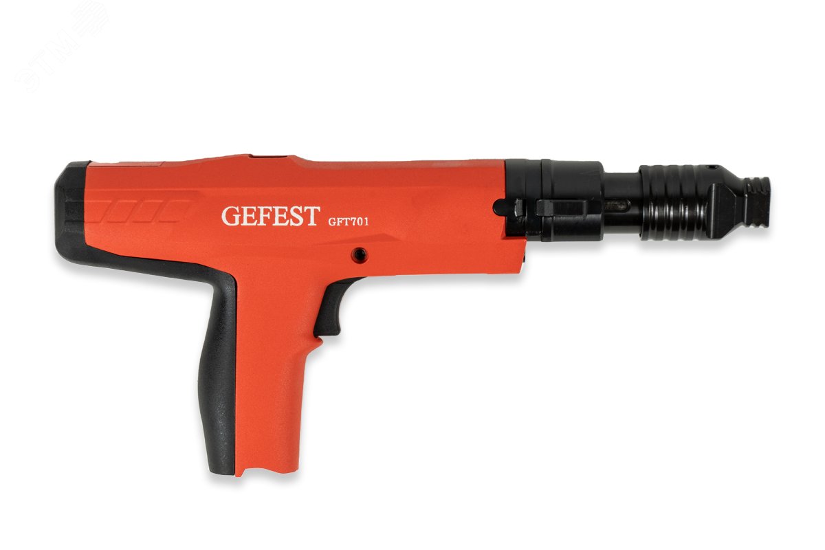Изображение товара Пистолет монтажный пороховой полуавтоматический с глушителем и регулировкой глубины GFT701 (шт)