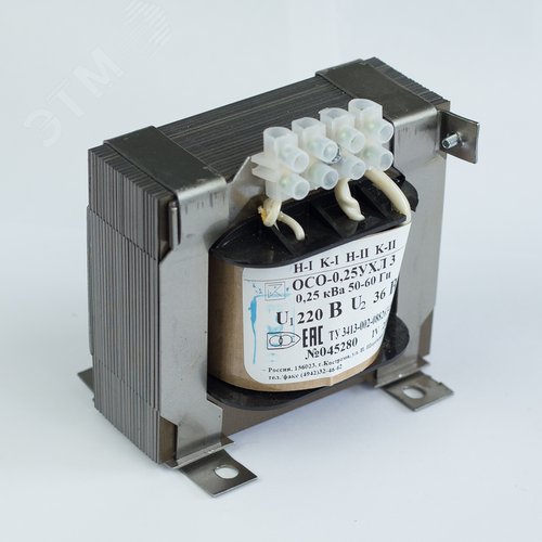 Трансформатор напряжения понижающий ОСО-0.4-09 УХЛ 3 380/24 - фото 3
