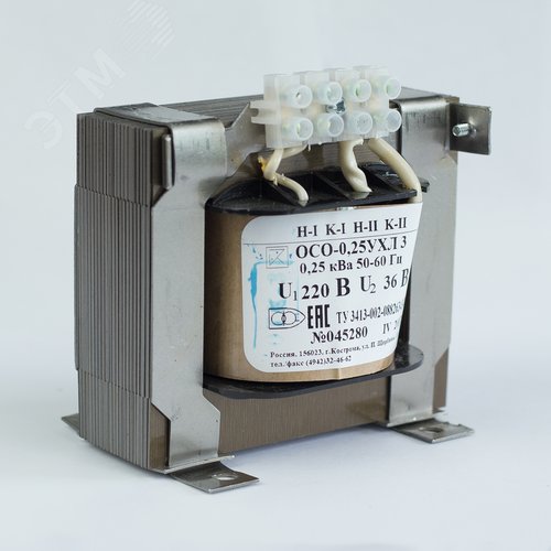 Трансформатор напряжения понижающий ОСО-0.4-09 УХЛ 3 380/24 - фото 4