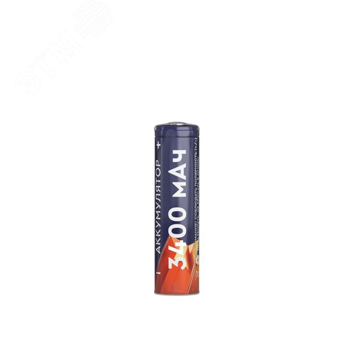 Изображение товара Аккумуляторы перезаряжаемые СТАРТ INR18650 3400mAh 1 штука в шринке (упак)