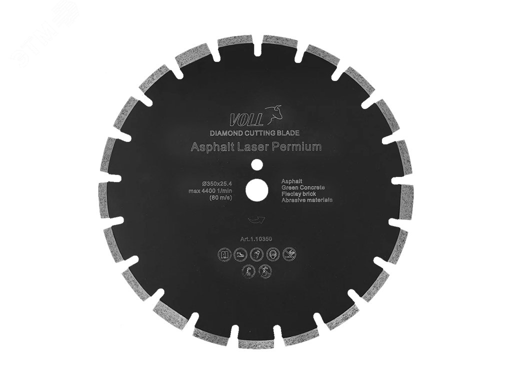 Изображение товара Алмазный диск Asphalt Laser PREMIUM VOLL 350x25,4 мм (шт)