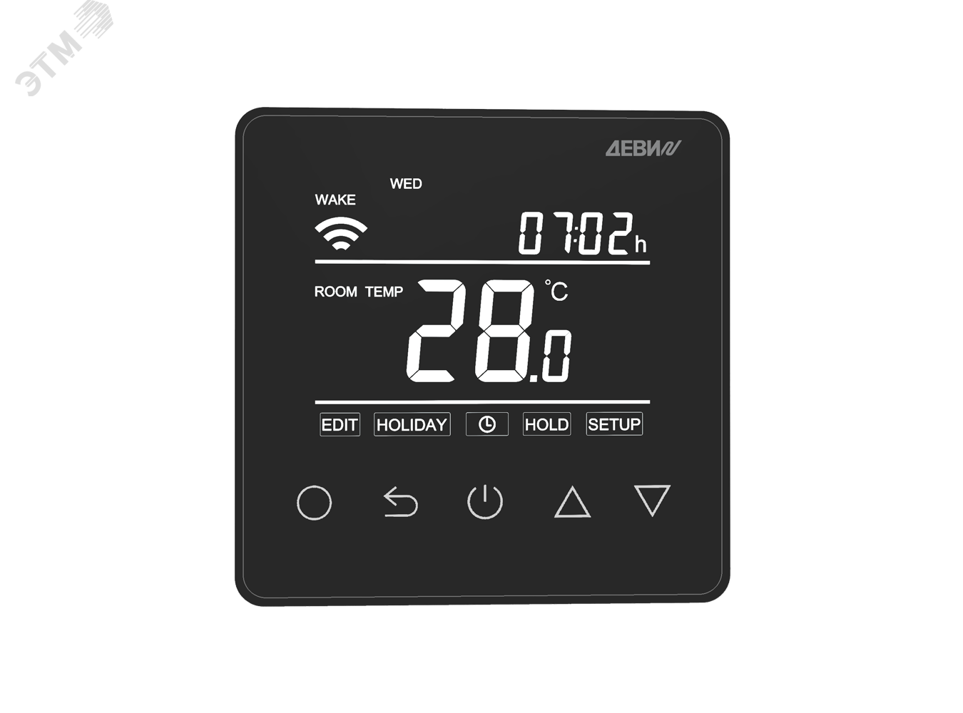 Терморегулятор для теплого пола ДЕВИ Prime программируемый, c Wi-Fi, с ...