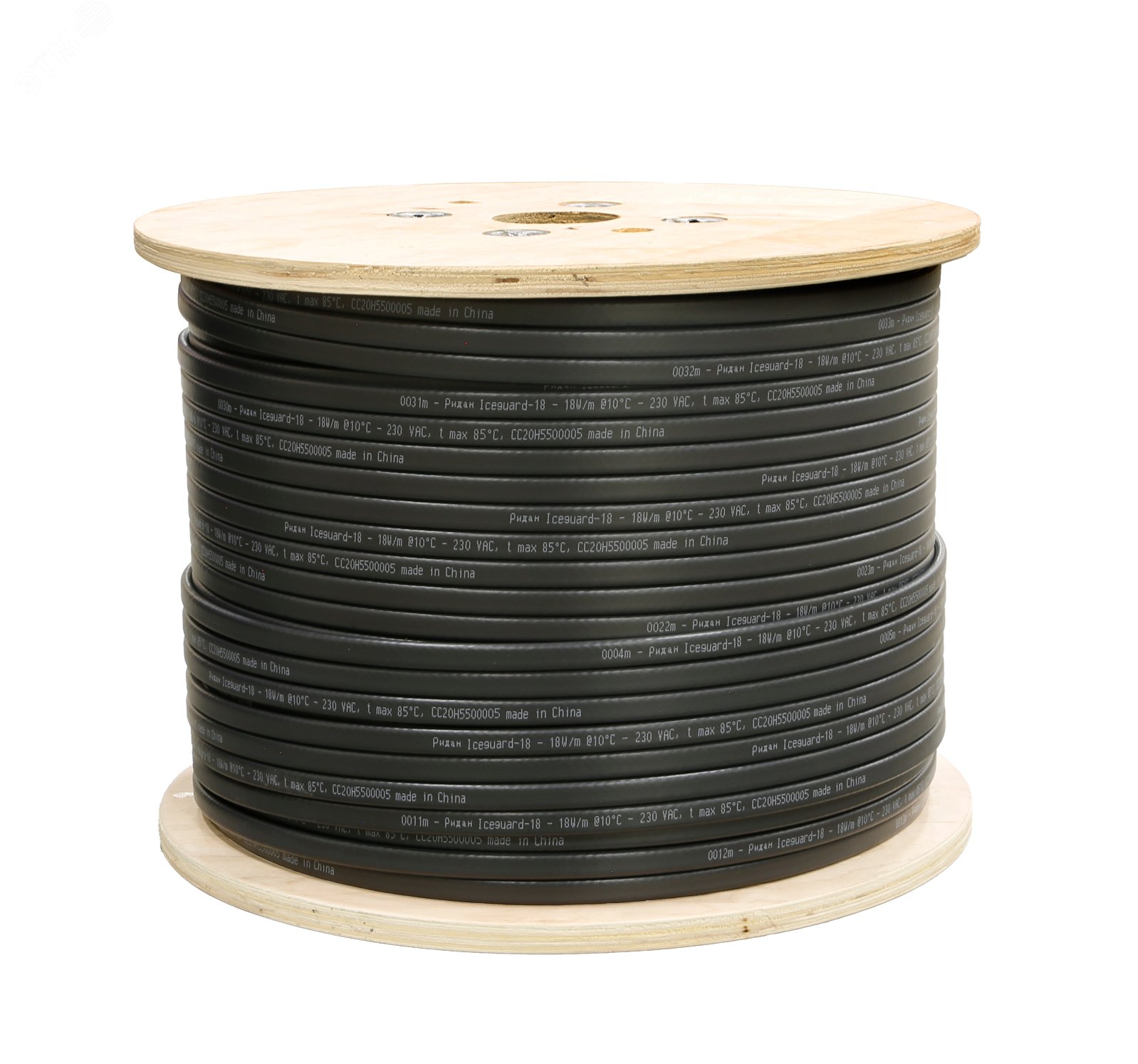 Изображение товара Саморегулирующийся нагревательный кабель Iceguard-18 (B) 220 В 1 м для труб и кровли