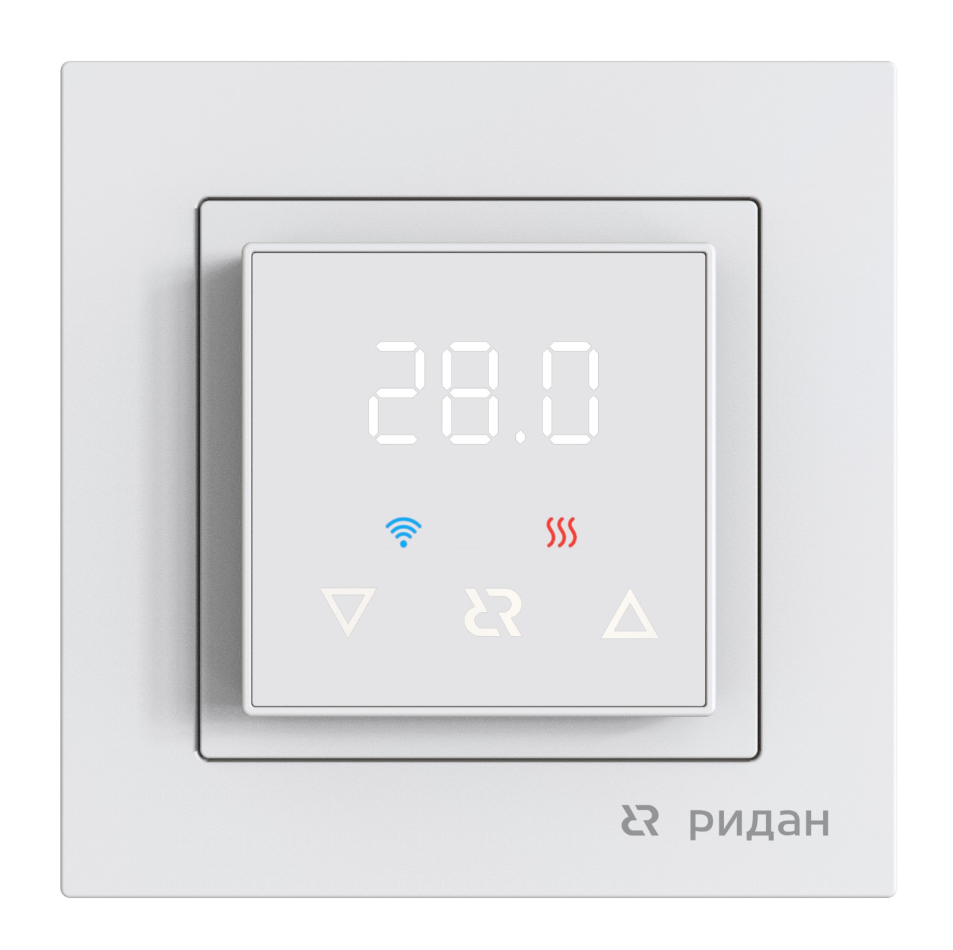 Терморегулятор Ridan Classy для теплого пола c Wi-Fi, с комбинацией датчиков, белый, 16А