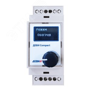 Изображение товара Терморегулятор ДЕВИ Compact на шину DIN, с датчиком температуры на проводе, 16А (шт)