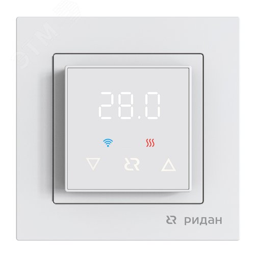 Изображение товара Терморегулятор Ridan Classy c Wi-Fi, с комбинацией датчиков, белый, 16А (шт)