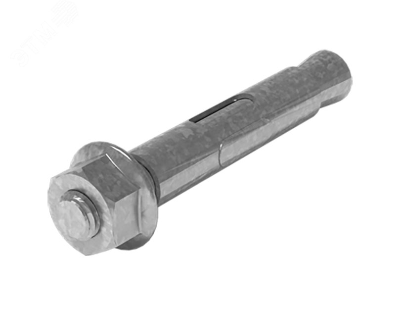 Изображение товара Анкер-болт с гайкой М8 10х97 гальванированный цинк для тяжелых конструкций