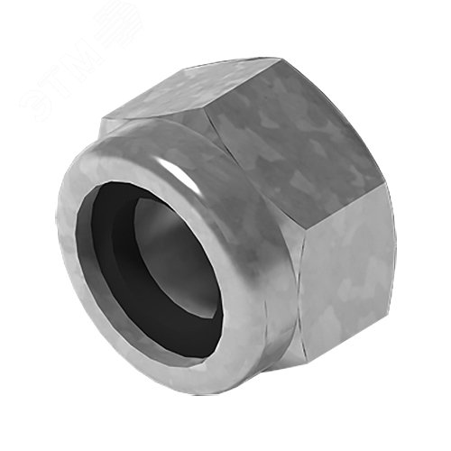 Изображение товара Гайка М6 DIN 985 самоконтрящаяся, класс прочности 8, гальван. цинк (шт)