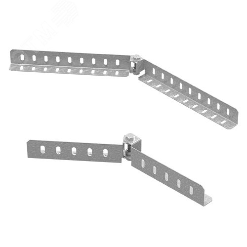 Соединитель шарнирный горизонтальный для лотков НЛО высотой 80 мм, толщ ...