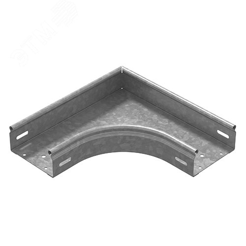 Изображение товара Угол плоский плавный универсальный 90 градусов к лотку 100х50 1,0 мм Сендзимир цинк (шт)