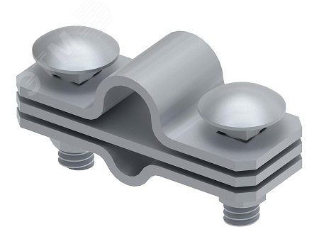 Изображение товара Соединитель с промежуточной пластиной для параллельного соединения прутка 6-10 мм и заземлителя 16 