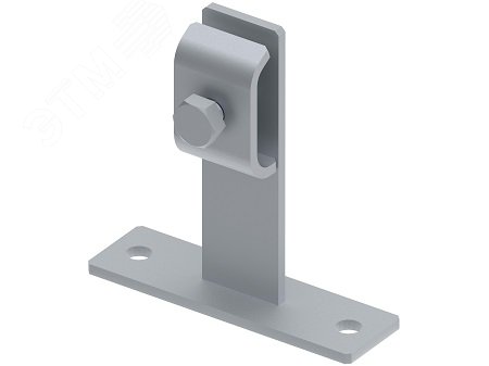 Изображение товара Держатель для круглых проводников с монтажной пластиной L-100 из горячеоцинкованной стали