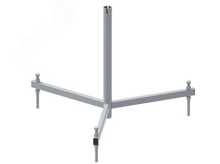 Изображение товара Штатив треножный для крепления молниеприемной мачты 40 мм, горячеоцинкованная сталь (шт)