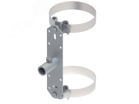 Изображение товара Трубный зажим с хомутом D-300 мм, для крепления (методом натяжения) изоляционной штанги. Материал - горячеоцинкованная сталь/нержавеющая сталь. (шт)