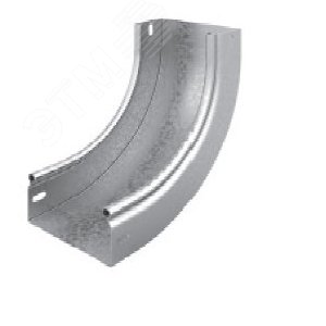 Изображение товара Угол внутренний плавный 90 градусов к лотку 200х50 0,7 мм Сендзимир цинк (шт)