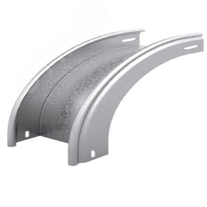 Изображение товара Угол внешний плавный 90 градусов к лотку 300х50 0,7 мм Сендзимир цинк (шт)