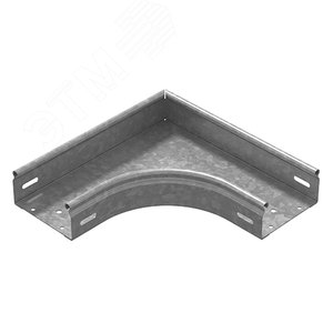 Изображение товара Угол плоский плавный универсальный 90 градусов к лотку 200х50 1,0 мм Сендзимир цинк (шт)