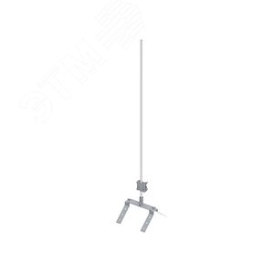 Изображение товара Молниеприемник на угловой конёк H-1500, для защиты надстроек/оборудования на кровле. Материал - нержавеющая сталь. (шт)